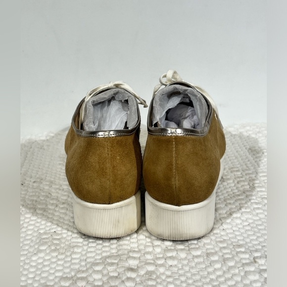 AQUATALIA Tan suede platform sneakers size 8 - Picture 7 of 10